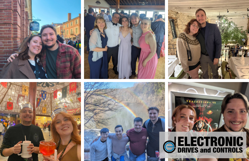 Collage of Ben and his family and friends in various locations